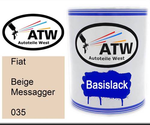 Fiat, Beige Messagger, 035: 1L Lackdose, von ATW Autoteile West.